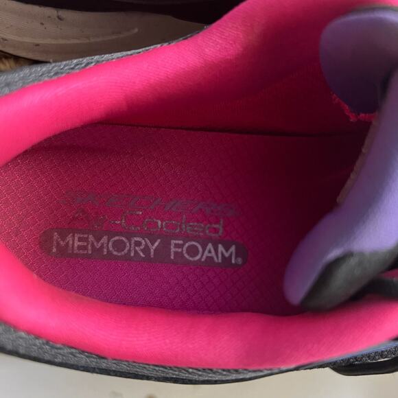 Skechers, Women's Size 7.5, Black and pink, Go Walk Ultra Go, Air Cooled - Picture 9 of 16